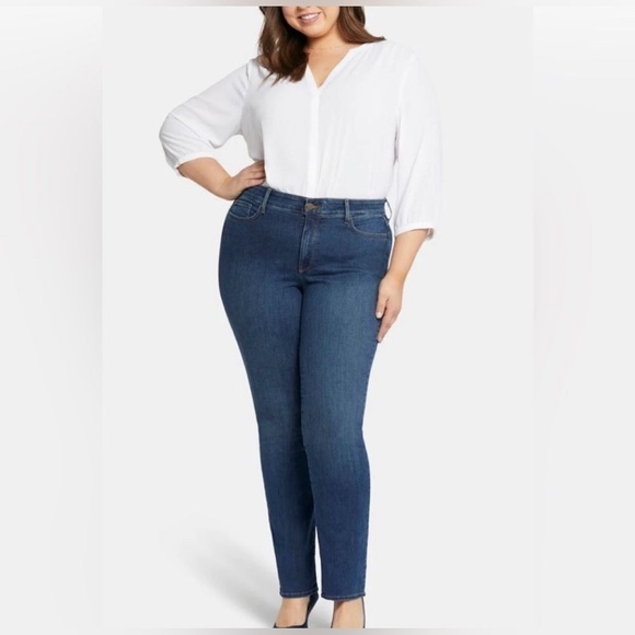 NYDJ Denim - NYDJ Marilyn Straight Quinn Lift x Tuck Technology Denim Jeans 24W NWT